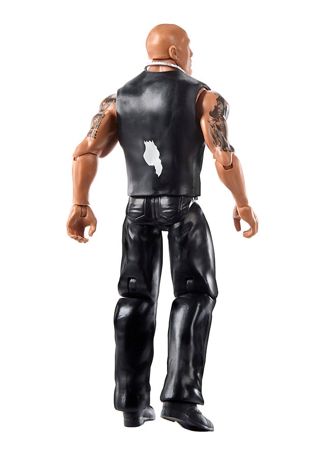 WWE Mattel WWE The Rock Action Figure, Main Event Series #156, 6-inch Collectible Superstar with 14 Articulation Points & Life-Like Look - Image 5