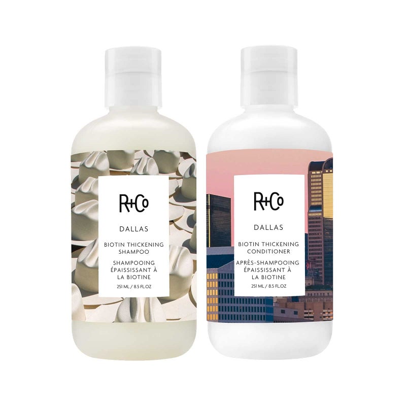 R+Co Dallas Biotin Thickening Shampoo + Conditioner Kit | Thickens, Nourishes + Strengthens | Vegan + Cruelty-Free | 17 Oz - Image 1