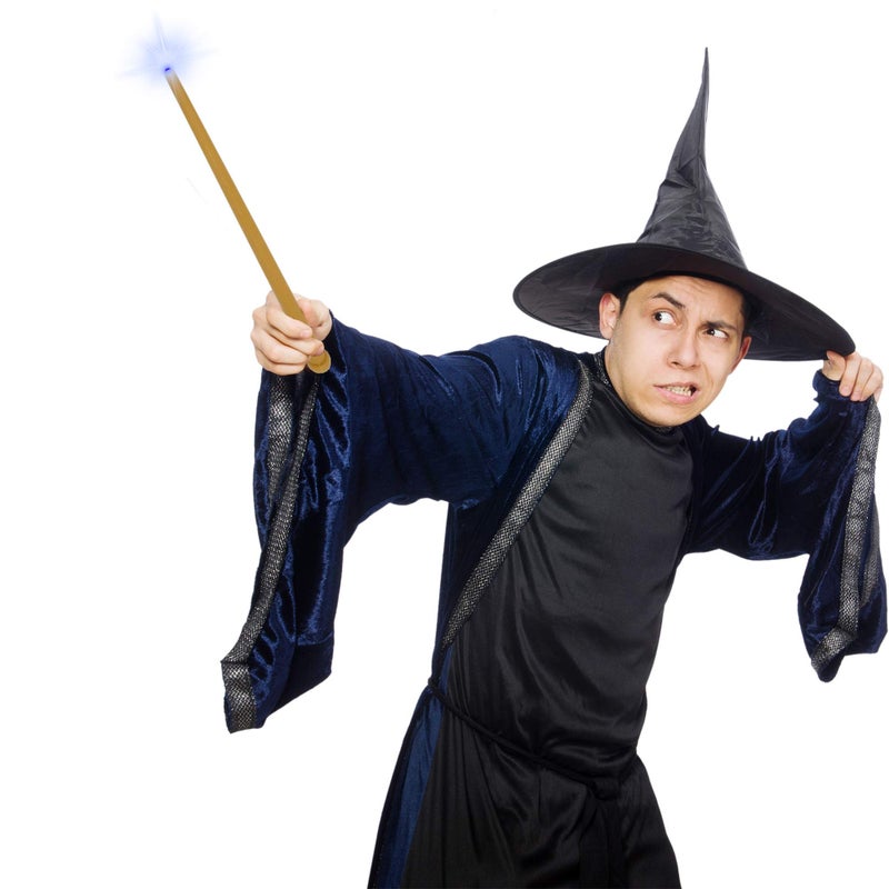 Skeleteen Light Up Magic Wand - Pretend Play Witch And Wizard Wand With Lights And Sounds - 1 Piece - Image 2