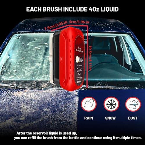 MOKRUSH Automotive Oil Film Cleaning Brush, Glass Cleaning Board, Car Glass Oil Film Removal Cleaner, Powerful Windshield Cleaner & Oil Film Remover, Enhance Visual Effect of Windshield (2) (1) - Image 3