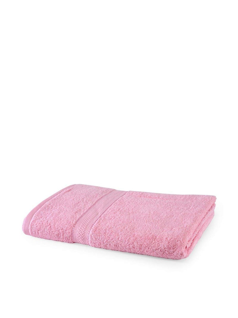 TEEJA Cotton Bath Towels Antibacterial Extra Soft Quick Dry Strong Water Absorbent Large Size Bathing Towel for KidsBoys and Girls Pack of 1 Light Pink