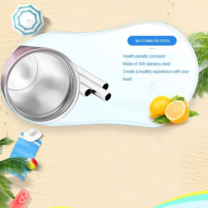 SILENCIO Travel Colorful Stainless Steel Tumbler with Straws Double Wall Vacuum Insulation Mug Easy Sip Tumbler with Spill Proof Sipper Cap for Multipurpose Uses 550ml - Image 5