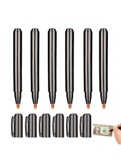 6 Pack Counterfeit Bill Detector Pen False Bill Marker Counterfeit Bill Detectors False Money Marker Pens Detect Counterfit Marker Check Bills False Currency Pen For Restaurant Bank Retail Store
