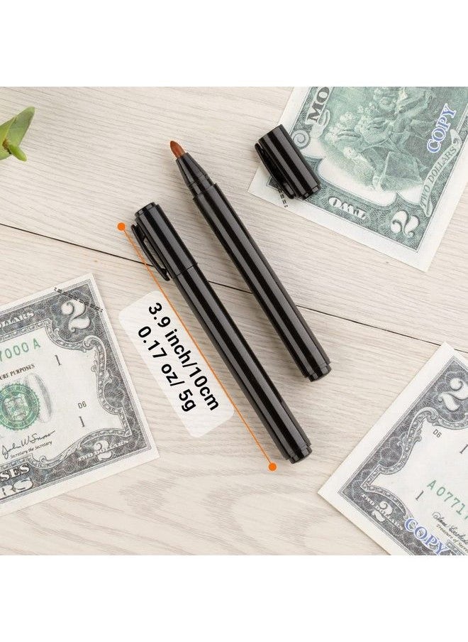 Tera - 6 Pack Counterfeit Bill Detector Pen False Bill Marker Counterfeit Bill Detectors False Money Marker Pens Detect Counterfit Marker Check Bills False Currency Pen For Restaurant Bank Retail Store - Image 1