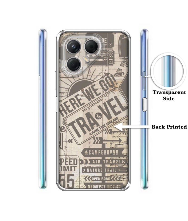 Casotec Travel Design Printed Silicon Soft TPU Back Case Cover for Tecno Pova 7 5G - Image 2