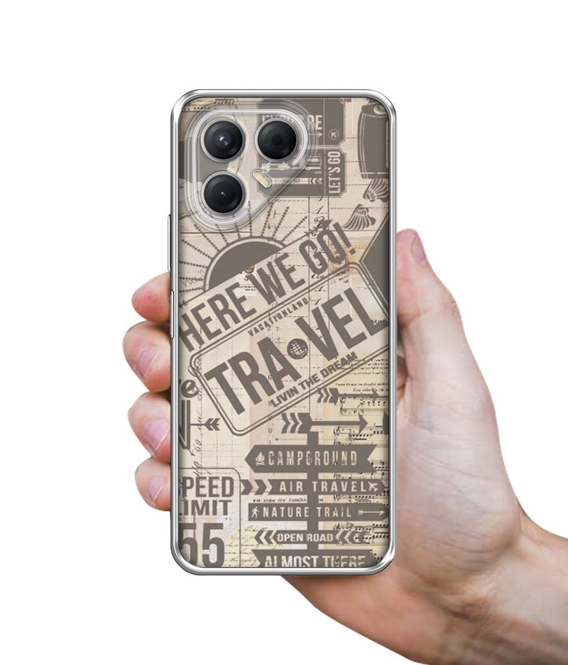 Casotec Travel Design Printed Silicon Soft TPU Back Case Cover for Tecno Pova 7 5G - Image 3