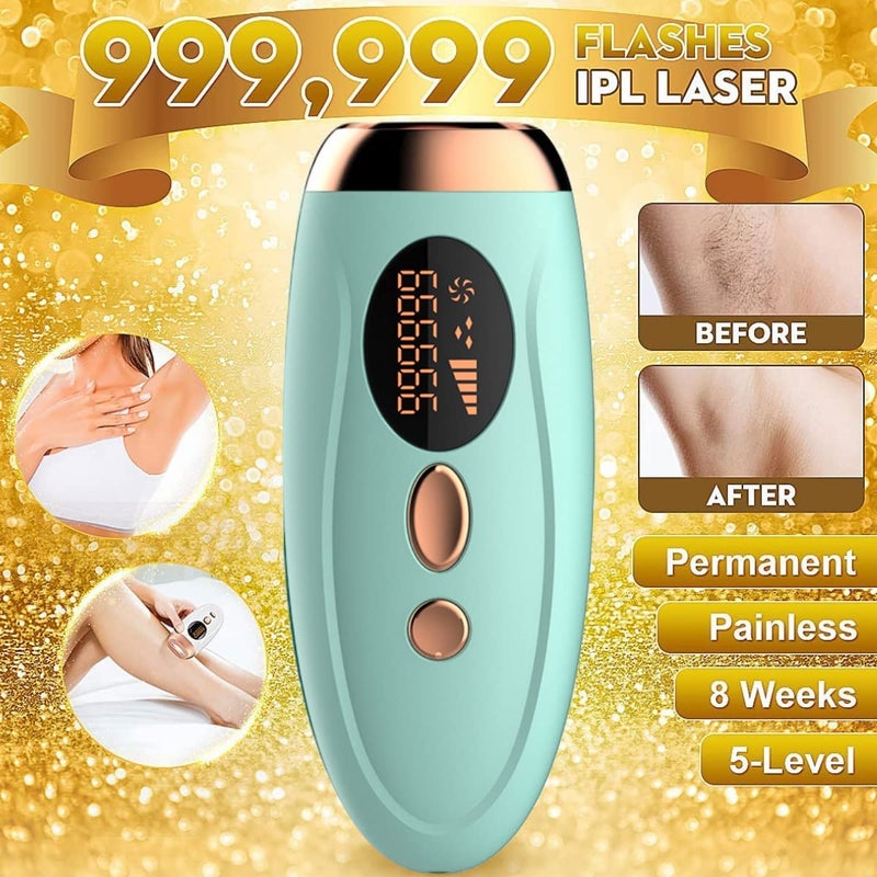 Reliefto IPL Laser Hair Removal Machine, Advanced DIY IPL Hair Removal Laser For Unisex, Permanent Hair Removal Machine At Home, Works For Body & Facial Hair, Professionally Tested - Green - Image 2