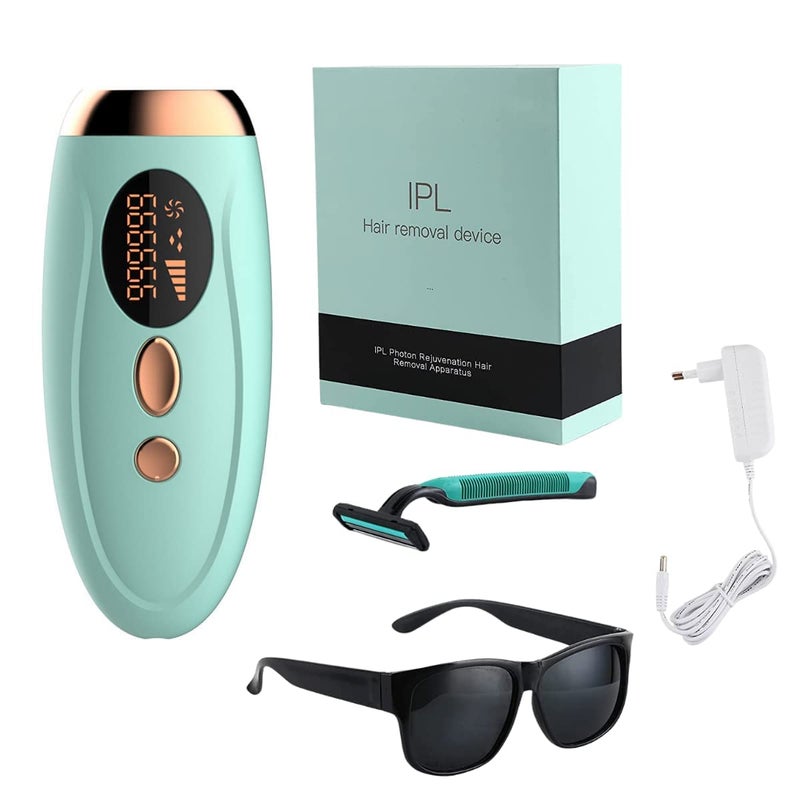 Reliefto IPL Laser Hair Removal Machine, Advanced DIY IPL Hair Removal Laser For Unisex, Permanent Hair Removal Machine At Home, Works For Body & Facial Hair, Professionally Tested - Green - Image 1