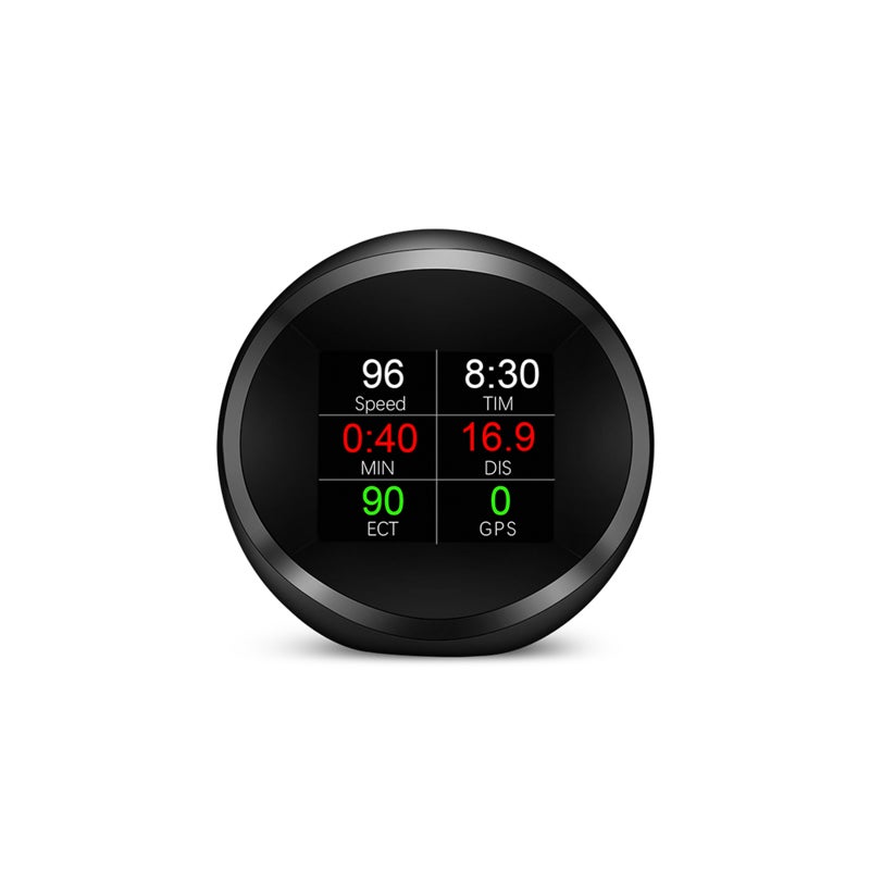 شاشة عرض رأسية للسيارة (HUD)، أداة تشخيص سيارة وكمبيوتر قيادة آمن عالية الوضوح مع وحدات OBD+GPS، إلغاء رموز أخطاء OBD، إنذار سرعة عالية وأخطاء لجميع المركبات - Image 4