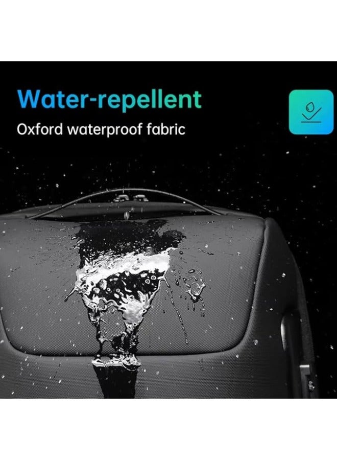 Zimtal Laptop Backpack Anti Theft USB Charging Laptop Bag Business Waterproof Backpack For Men College Travel Flight with USB Port Charging ＆ TSA Lock Fits For 15.6 Inch Laptop - Image 3