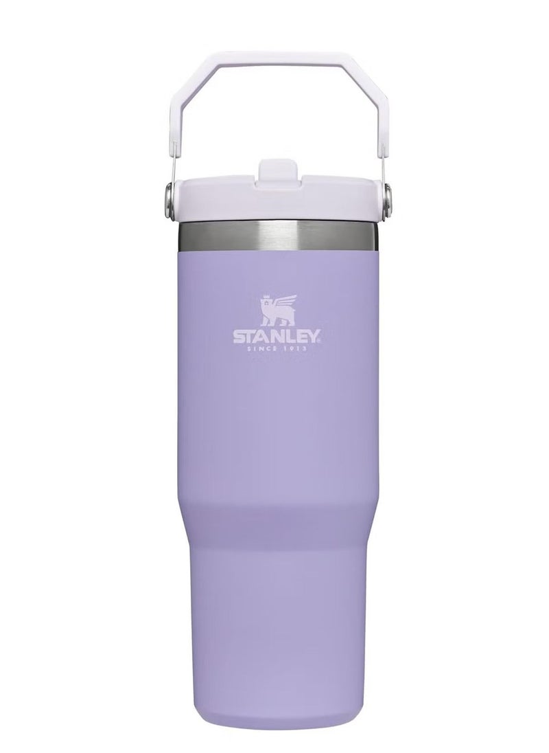 STANLEY IceFlow 30 oz Stainless Steel Tumbler with Leak-Resistant Flip Straw - Vacuum Insulated Water Bottle for Home, Office, or Car, Keeps Drinks Cold for 12 Hours, Lavender Color