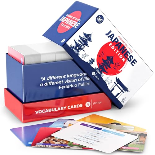 Briston Japanese Flash Cards 300 Vocabulary Words with Audio Access English Japanese Pronunciation 15 Categories 350 GSM WaterResistant Study Cards for Kids Adults Language Learning - Image 5