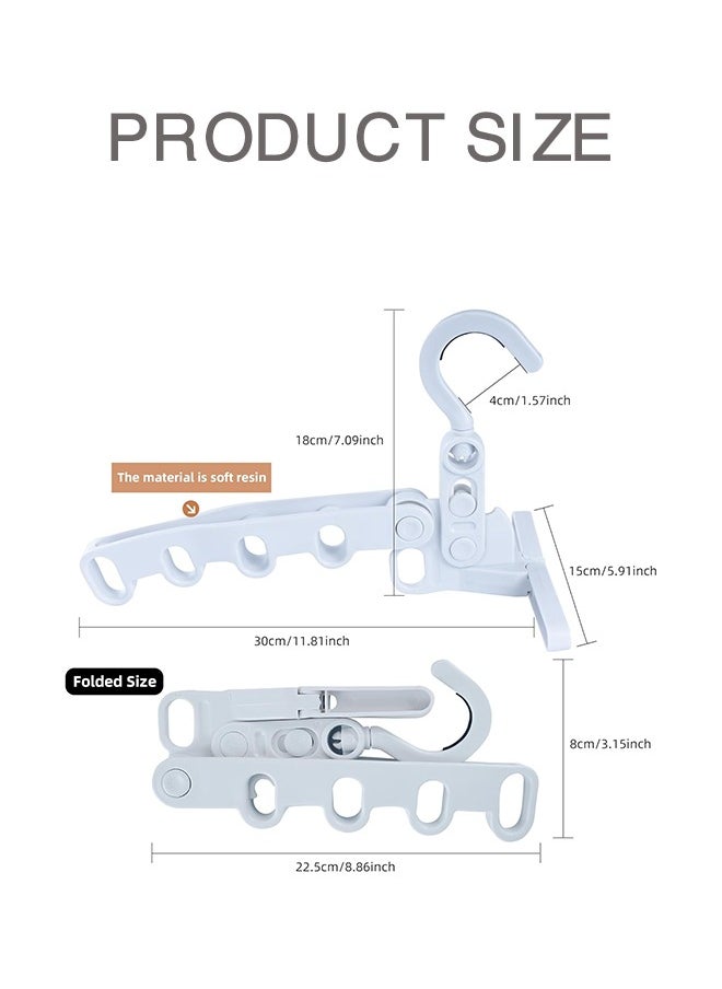 Sweet Life Travel Folding Hanger,Multi Functional Travel Clothes Hanger,Laundry Room Hanging Rack,for Travel, Hotel Stays, Business Trips, and Home Use  - Image 2