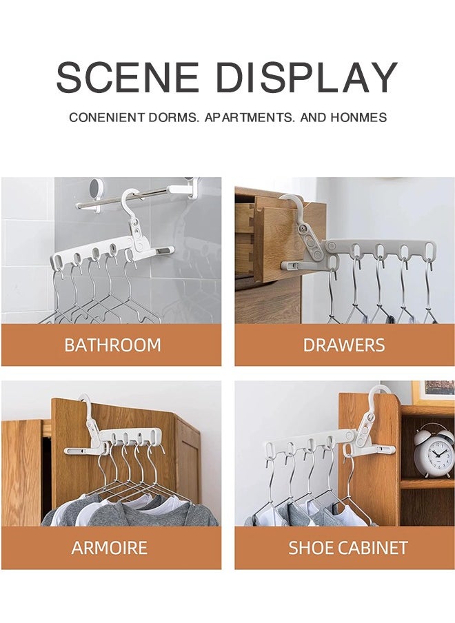 Sweet Life Travel Folding Hanger,Multi Functional Travel Clothes Hanger,Laundry Room Hanging Rack,for Travel, Hotel Stays, Business Trips, and Home Use  - Image 3