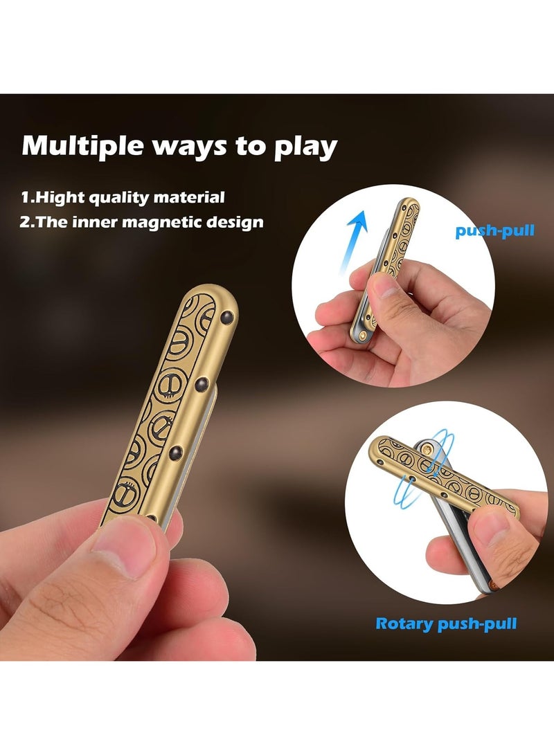 عام لعبة تخفيف التوتر للكبار، سبينر معدني بدفع-سحب دوار، هدية عيد ميلاد أو مكتب للأب، الزوج أو الحبيب - Image 5