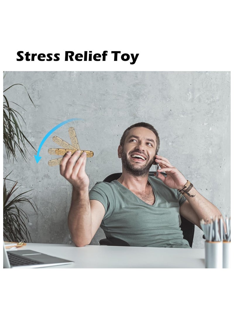 عام لعبة تخفيف التوتر للكبار، سبينر معدني بدفع-سحب دوار، هدية عيد ميلاد أو مكتب للأب، الزوج أو الحبيب - Image 2