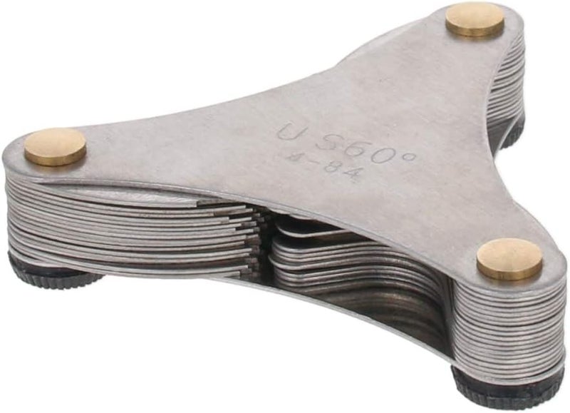 Utoolmart Thread Gauge Pitch Cutting Gages Measuring Tool 51Pcs America SAE Type US 60° - Image 1