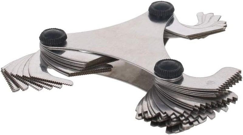 Utoolmart Thread Gauge Pitch Cutting Gages Measuring Tool 51Pcs America SAE Type US 60° - Image 3