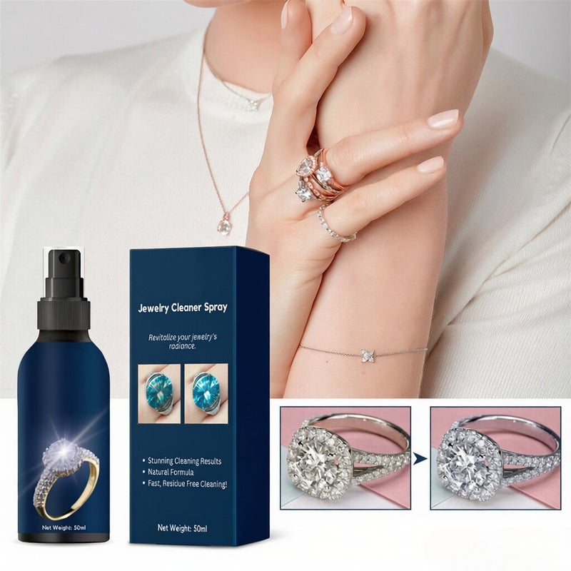 Jewelry cleaning spray, jewelry cleaner spray, jewelry cleaner applies to all jewelry, rust jewelry cleaner, fast jewelry cleaning spray 50ML - Image 2