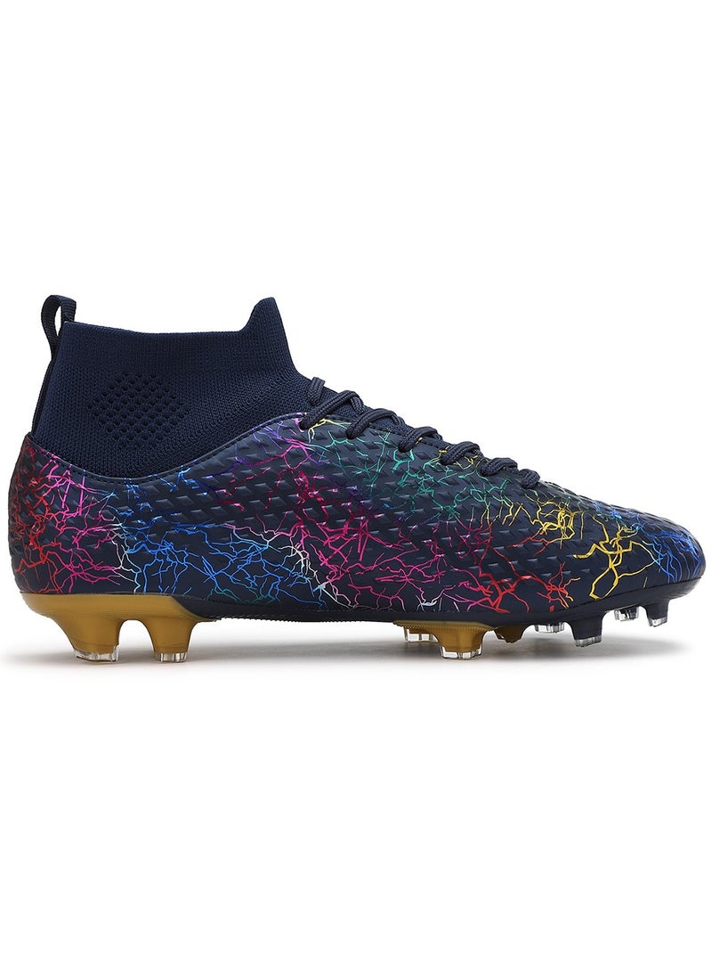 SKY WING Men and Women Soccer Shoes Adults FG Sole Soccer Cleats Elastic High-collar Knit Design Lightweight Training Football Shoes  - Image 2