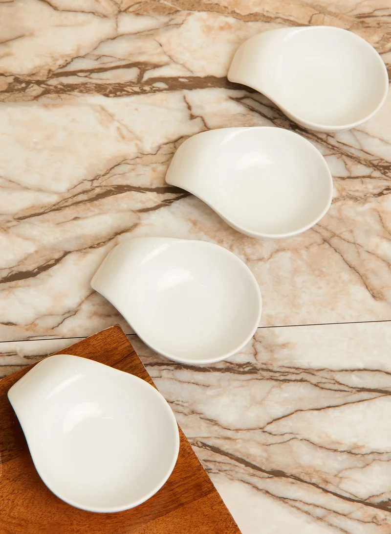 Premier Set of 4 White Porcelain Serving Dishes
