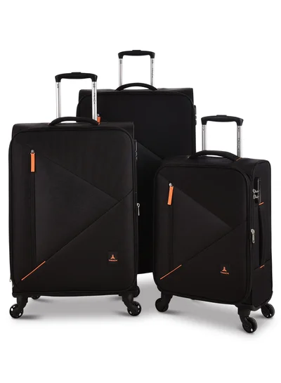Track Track Luggage set 3 Pcs Soft Unisex Trolley Travel Bag with bright colors urban style  LG003/3P