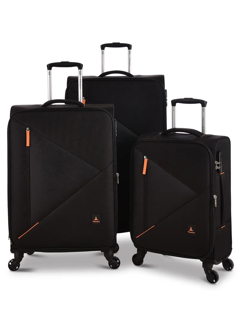 Track Track Luggage set 3 Pcs Soft Unisex Trolley Travel Bag with bright colors urban style  LG003/3P