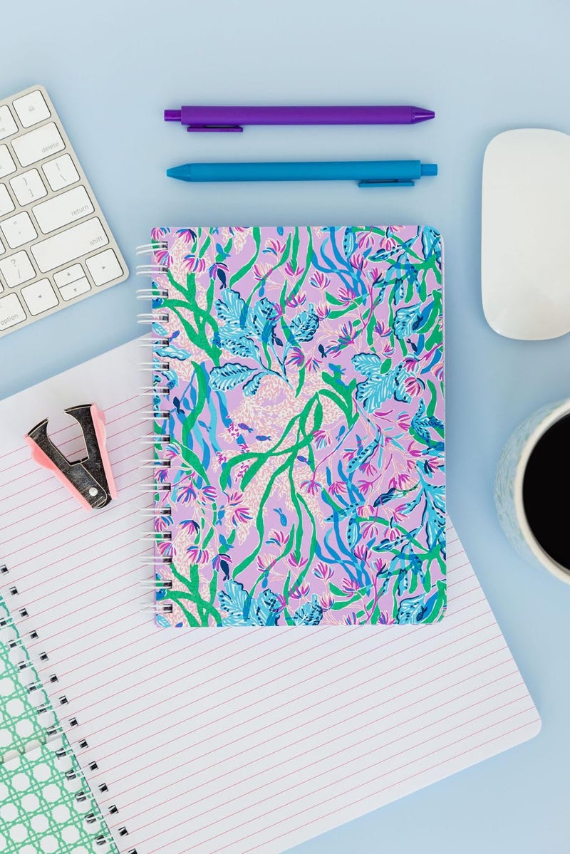 Lilly Pulitzer Hardcover Mini Spiral Notebook, 8.5" x 6.5" Small Journal with 160 College Ruled Pages, Secret Escape - Image 4