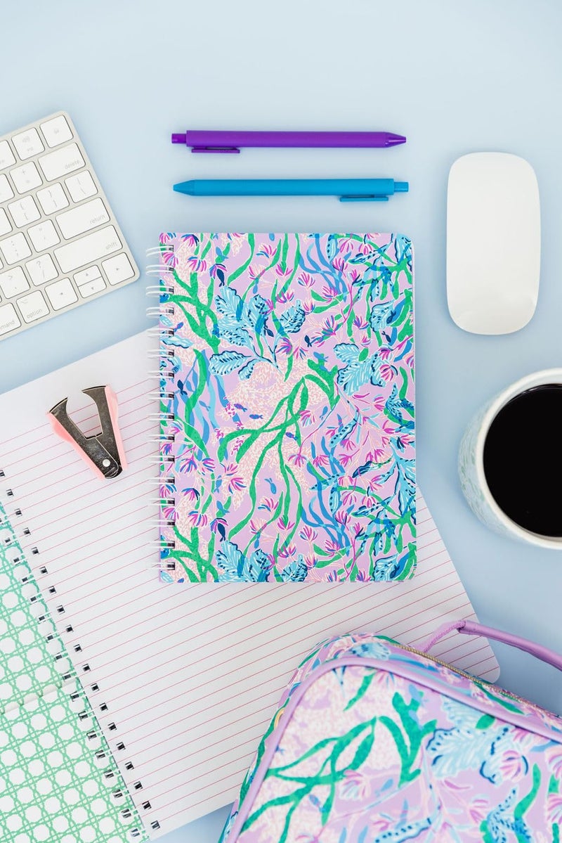 Lilly Pulitzer Hardcover Mini Spiral Notebook, 8.5" x 6.5" Small Journal with 160 College Ruled Pages, Secret Escape - Image 5