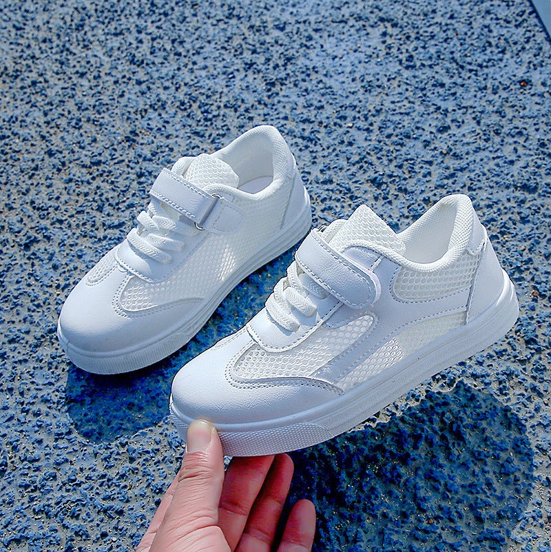 Kids 2023 Breathable Mesh Sneakers White 