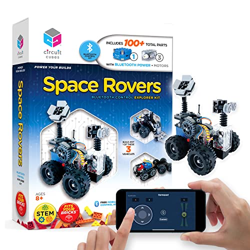 Circuit Cubes Space Rovers Kit – Remote Control Robotics Kit - STEM Learning Toy for Kids Age 8 and Up - Image 1