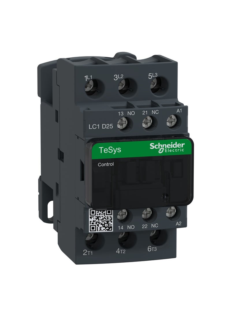 Schneider Electric LC1D25M7 TeSys D contactor - 3P(3 NO) - AC-3 - <= 440 V 25 A - 220 V AC coil  - Image 1