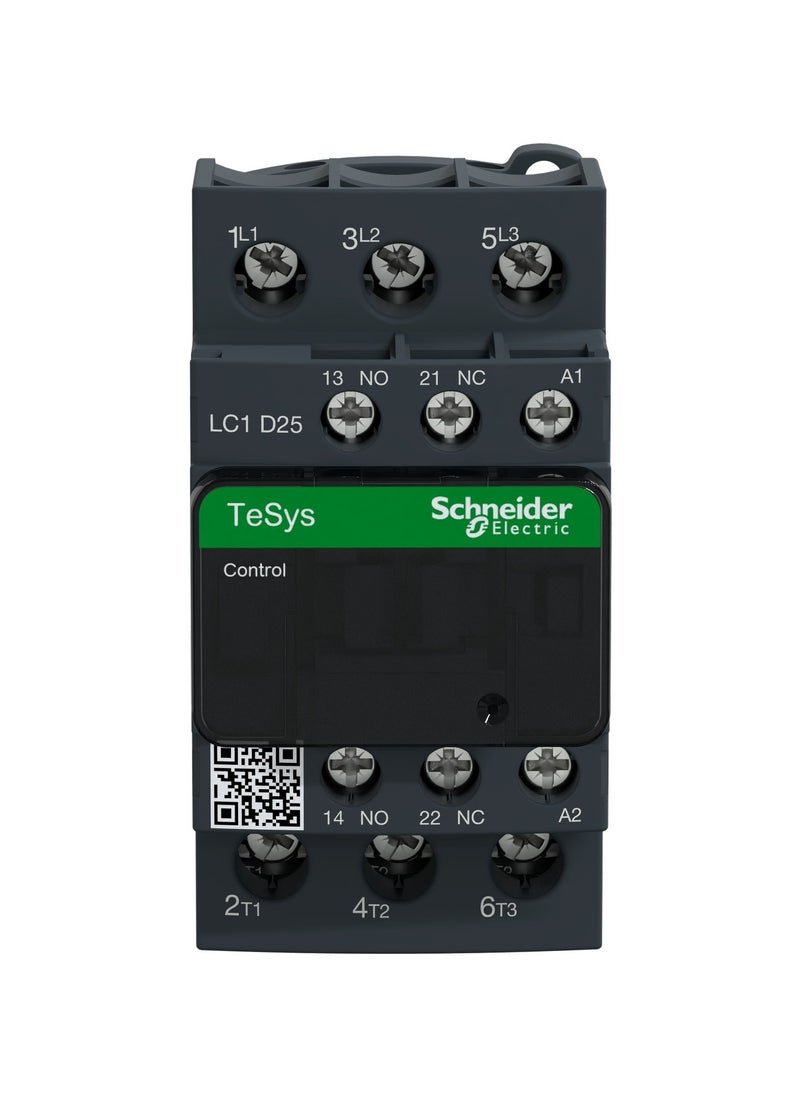 Schneider Electric LC1D25M7 TeSys D contactor - 3P(3 NO) - AC-3 - <= 440 V 25 A - 220 V AC coil  - Image 2