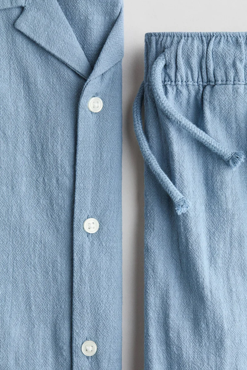 اتش اند ام طقم قطني - عبوة من قطعتين