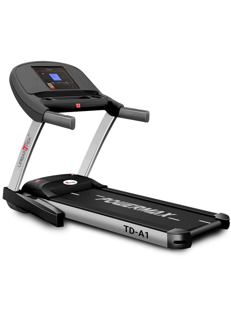 PowerMax Fitness - PowerMax Fitness Urbantrek™ Td-A1 (4.0Hp Peak) Treadmill For Home, Cardio Training, With 15 Level Auto-Incline, 12 Pre-Set Programs, Max User Weight 110Kg, Max Speed 16Km/Hr, - Image 1