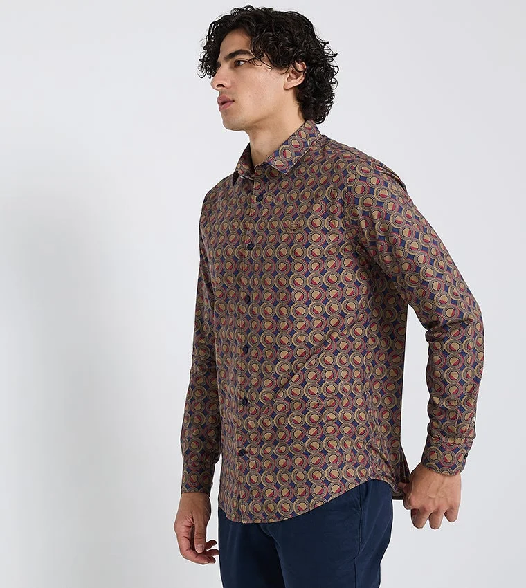 بين شيرمان Ben Sherman Men's Long Sleeve Patterned Shirts
