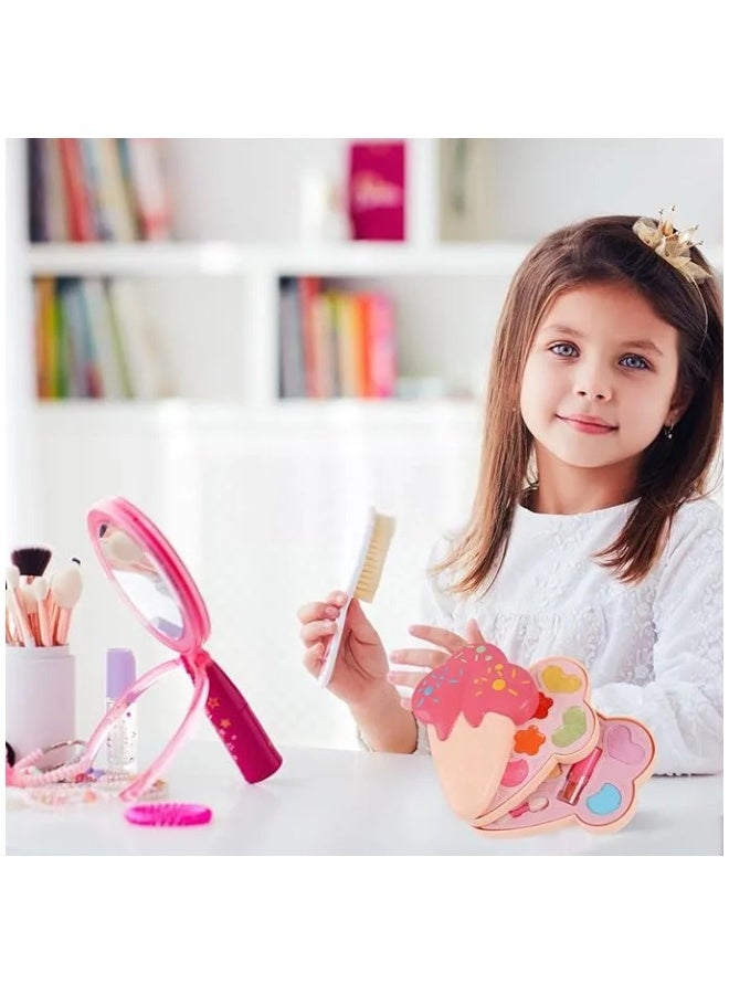 DAT Sparkle & Glitter Princess Makeup Set Toy with Winged Heart Palette & Accessories for Kids 3+ - Image 5