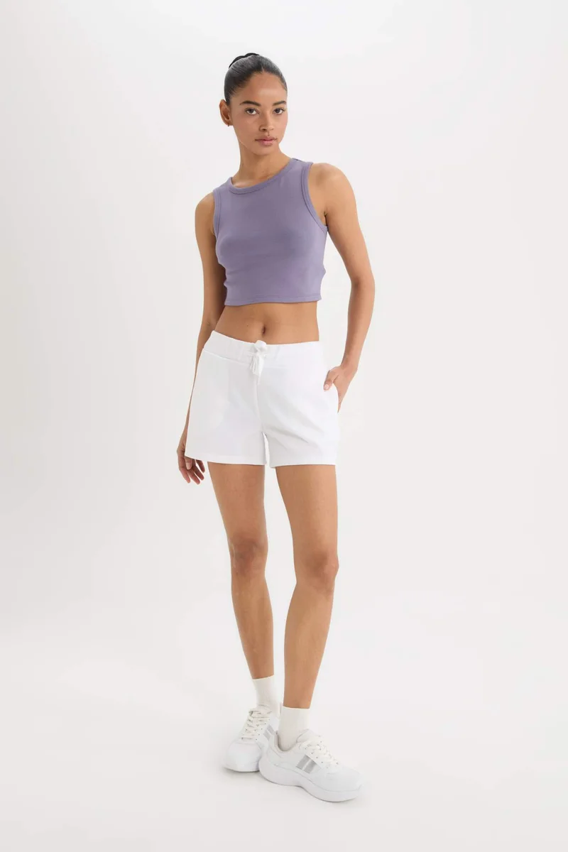 ديفاكتو DeFactoFit Standard Fit Crew Neck Modal Sports Tank Top