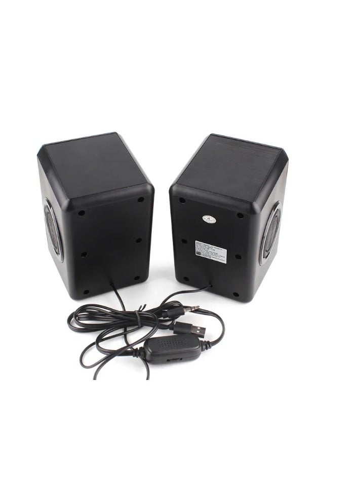 Kisonli - KISONLI T008A USB + AUX 3.5MM Speaker for Computer, LAPTOP 3 WATT PER SPEAKER  WITH MODERN ERGONOMIC DESIGN PERFECT FOR YOUR COMPUTER  SETUP - Image 1