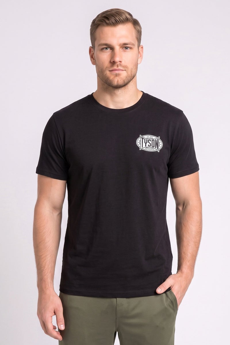 Tyson Men Sportswear Fit Short Sleeve Outdoor T-Shirt, Black - Image 1