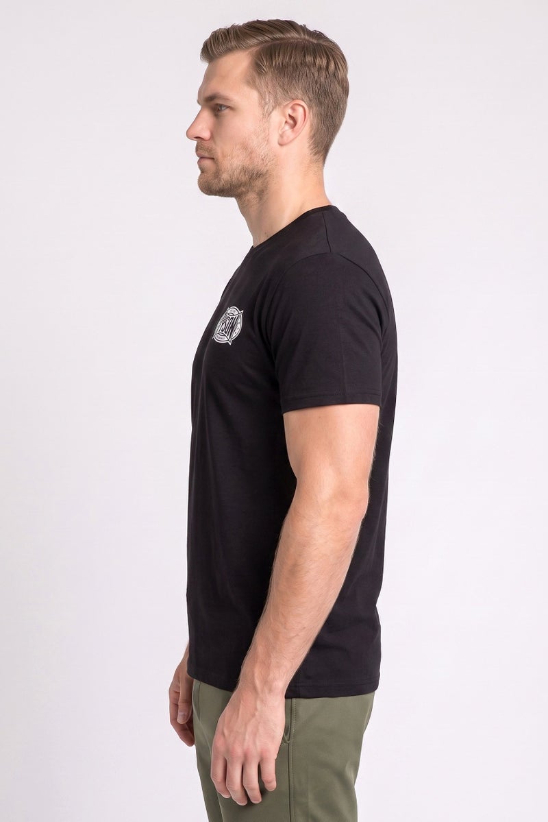 Tyson Men Sportswear Fit Short Sleeve Outdoor T-Shirt, Black - Image 3