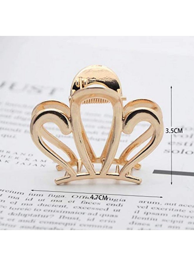 BIRDWARE - Big Size Hair Clips Clutcher For Women Claws For Girls Imported Rubber Acrylic Material Stone Butterfly Hair Clips For Women | Hair Clutchers (6 Pc Metal) - Image 1
