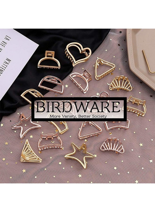 BIRDWARE - Big Size Hair Clips Clutcher For Women Claws For Girls Imported Rubber Acrylic Material Stone Butterfly Hair Clips For Women | Hair Clutchers (6 Pc Metal) - Image 1