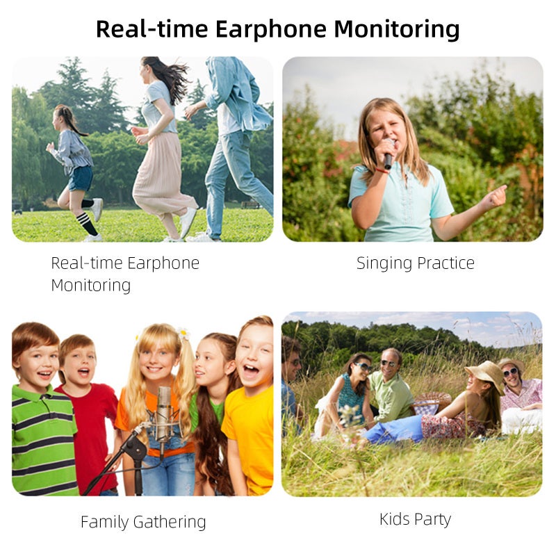 Wireless Karaoke Microphone: Green Handheld 2 Connection Ways Echo & Magic Sound Bluetooth Speaker - Versatile Portable KTV Player for Home Gatherings Travel Car Singing Recording - Image 5