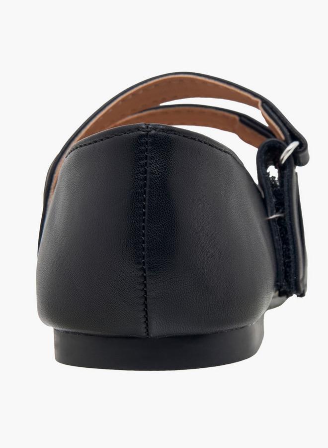 JUNIORS Girls Hook & Loop Ballerina Shoes - Image 5