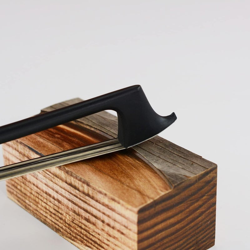VINGOBOW New Model 4/4 Full Size Violin Bow Advanced Carbon fiber Bow with Black Hair and White Hair Mixed Unique Design - Image 5