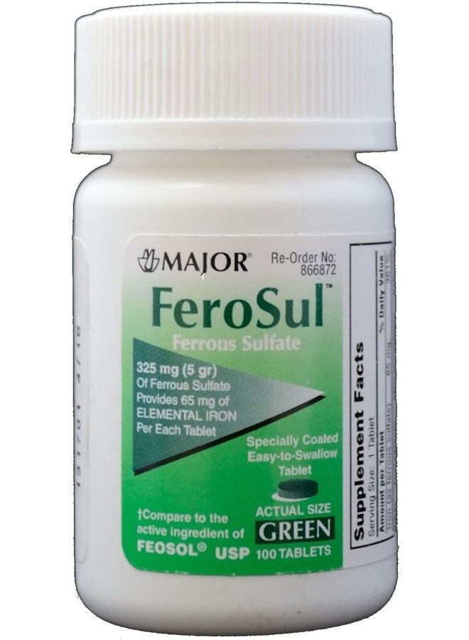Major Pharmaceuticals Ferr Sul Fc Tb 5gr Mmp 100
