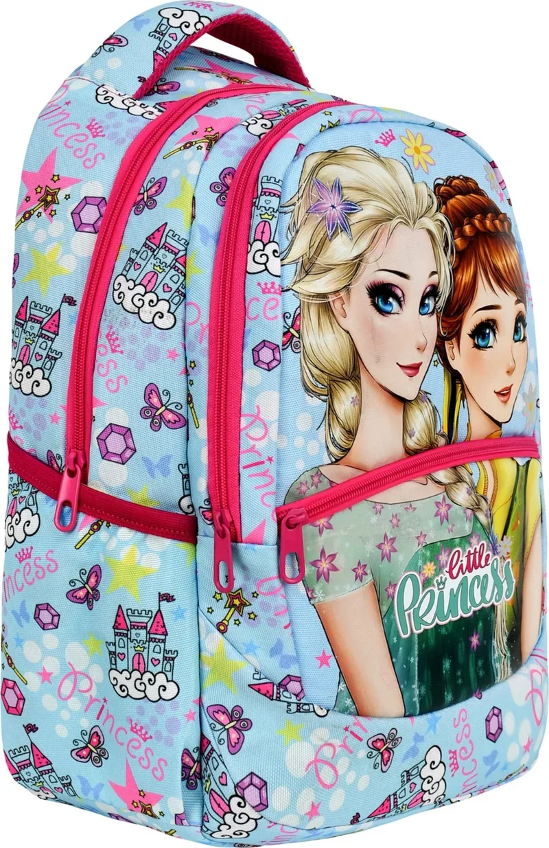 Çantaland Primary School Frozen Patterned Girls Primary School Bag + Lunch Box