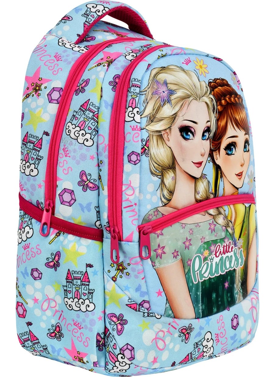 Çantaland Primary School Frozen Patterned Girls Primary School Bag + Lunch Box  - Image 5