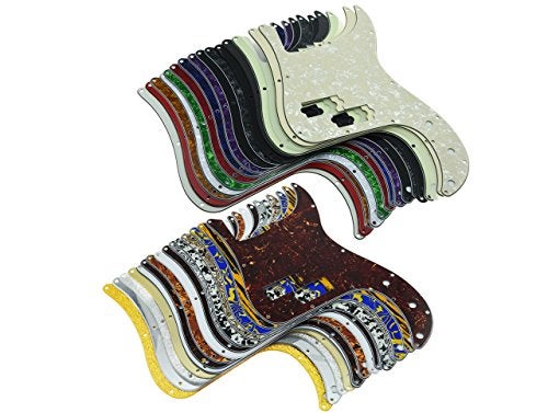 KAISH 13 Hole P Bass Style Pickguard PB Scratch Plate Bass Pickguard for Precision P Bass made in USA/Mexico Aged White 3 Ply - Image 4
